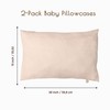 100% Cotton Toddler Pillowcases, 2 Pack Muslin Baby Pillow Cases,