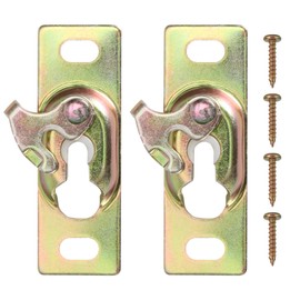Lashow Pocket Door Rollers Connection Plate, Sliding RV Door Hardware,Color Zinc Plating,1 Set (Wheels not Included)