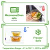 HOMBERKING 24pc Glass Food Storage Containers with Lids, Glass Meal