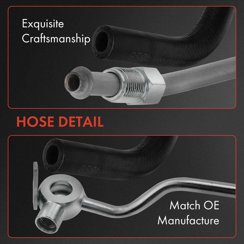A-Premium Power Steering Pressure & Return Hoses Line Assembly Compatible