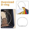 4pcs D-Shaped Binder Rings, 4in Loose Leaf Binder Rings Metal