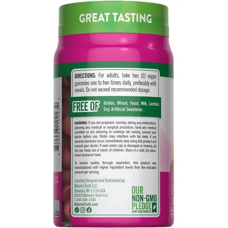 Biotin Gummies 2500 mcg – Supports Healthy Hair, Skin &