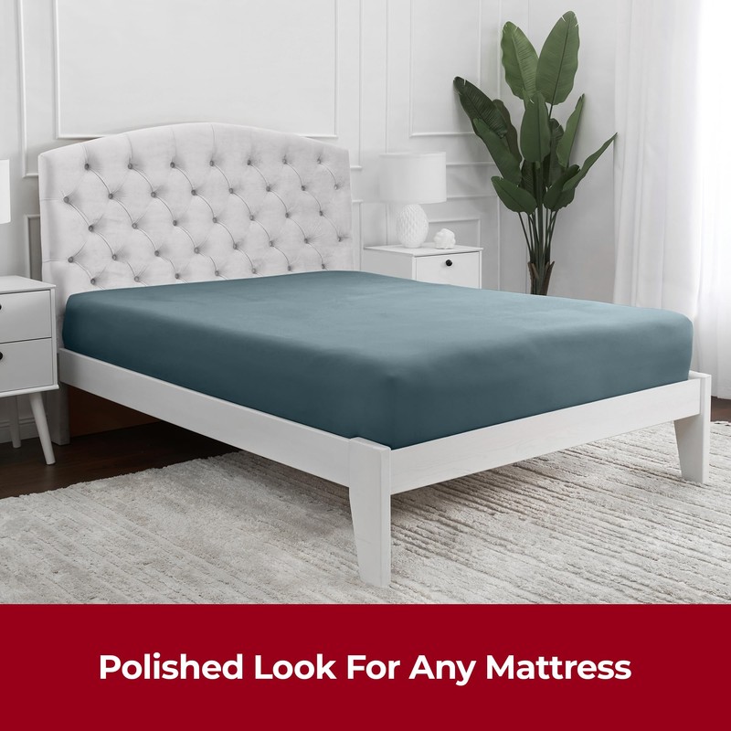 Mellanni Super King Fitted Sheet - All Around Elastic -