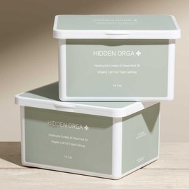 Hidden Olga Houttuynia cordata mask pack, 1 pack per day, facial pack for pregnant men, moisturizing soothing, 30 sheets / 1일1팩 뽑아쓰는 어성초 마스크팩 임산부 남자 얼굴팩 수분진정 30매