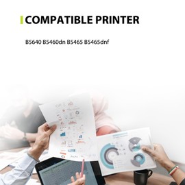 B5460 B5465 High Yield Toner Cartridge 2TTWC 331-9755 Compatible for Dell 2TTWC 331-9755 Toner Cartridge for Dell B5460 B5465 B5460dn B5465dnf (25,000 Pages)