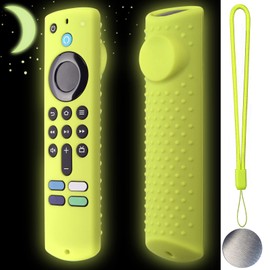 Silicone Remote Cover for Fire TV Stick 3rd Gen 2021 /Fire TV Stick 4k Max Silicone Case Anti-Slip Silicone Protective Case Silicone Sleeve with Magnetic tech(Glow Green)
