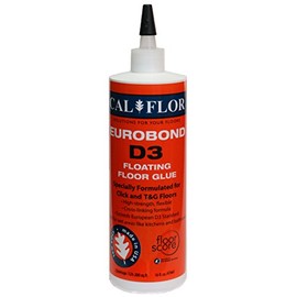 CalFlor GL82114CF Eurobond D3 Floating Floor Glue – Type II/D3 Water‑Resistant, Flexible Cross‑Linking Formula for Click & T&G Floors (Made in USA)