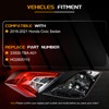 Tail Light Assembly Compatible With 16-21 Honda Civic Sedan