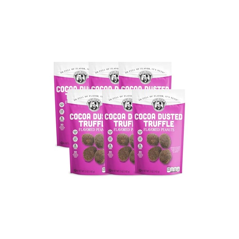 Cocoa Dusted Truffle Flavored Peanuts | Pack of 6 |