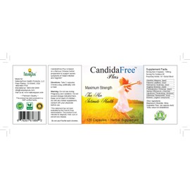 NaturalyPure CandidaFree Yeast Balance Support Formula. Bacteria Overgrowth Cleanse and Detox