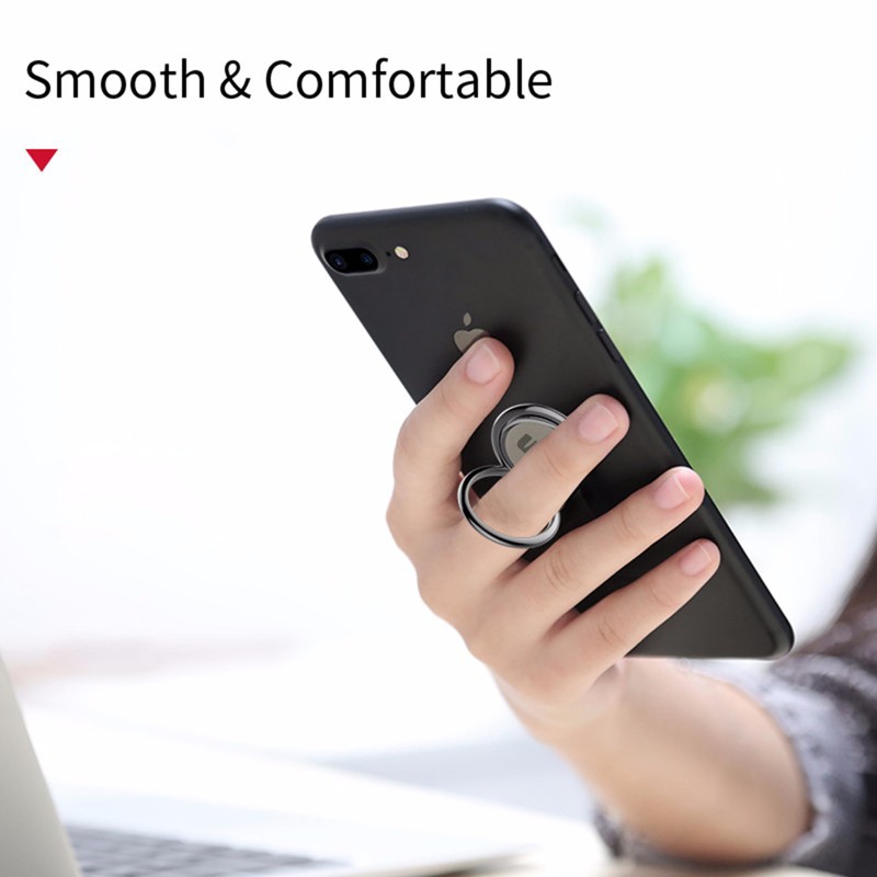 Ultra-Slim Phone Ring Holder with Magnetic Car Mount - Secure