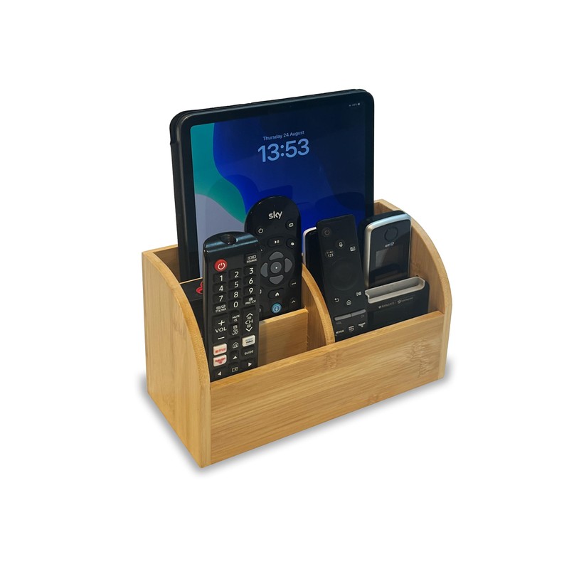 OSCO Bamboo Organiser | 6 Compartments | Office Tidy |