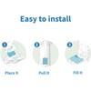 Diaper Pail Refills Bags with 30 Bags, Compatible with Genie