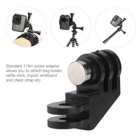 90 Degree Elbow Tripod Mount Adjustable Adapter Standard 1/4in Screw Mount for Gopro 11 10 9 8 7 6 5 and Most Action Camera