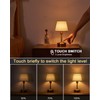 UMEXUS 2 Pack Small Cordless Table Lamp, 5200mAh Battery Operated