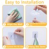 Self Adhesive Hooks for Wall, 20PCS Wall Hangers Without Nails