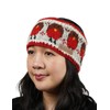 Pachamama Women Wool Ear Warmer Headband Fleece Lined Handknitted Robin