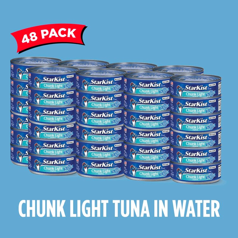 StarKist Chunk Light Tuna in Water, 5 oz (48 Pack)
