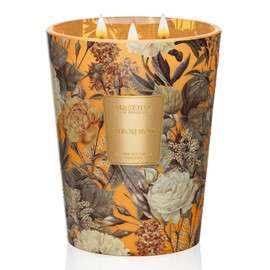 M&SENSE Neroli Noir Scented Candle 3 Wick 35oz 150H Long Lasting, Natural Soy Candles Stress Relief Calm Home Fragrance Housewarming Gifts