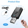 USB Bluetooth 5.0 Dongle Adapter with 3.5mm AUX, 4-in-1 Car