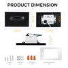 CLOUDY BAY 120V 5CCT Dimmable LED Indoor Outdoor Step Light,2700K/3000K/3500K/4000K/5000K,Stair