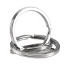 100 Pack Small Keyring Rings Hoops, 20mm /0.79 Inch Silver