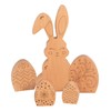 DaHo-Toys Easter Decoration Holly-Hoppel Easter Set, 5 Pieces, Solid Wood/Beech