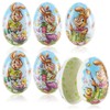 com-four® 6 x Easter eggs for filling, colourful filling eggs