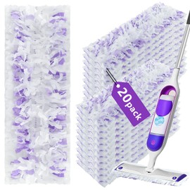 Compatible with Swiffer Powermop, Textured Surface Disposable Mop Pads, Vacuum Packed in (20)