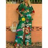 Women's Summer Print Two Piece Pajama Set Short Sleeve Outfits