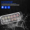 Teguangmei Emergency Strobe Lights,2 x 12LED Super Bright Red/Amber/Blue/White Flashing