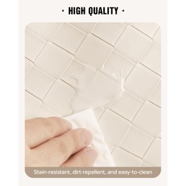 EACHY Hanging Toiletry Bag, Travel Makeup Bag PU Leather Cosmetic Bags for Women Make Up Organizer with 4 Compartments Waterproof Full-Size Portable Travel Essentials, Plait-White, Fashion