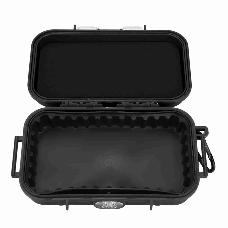 Outdoor Survival Shockproof Waterproof Storage Case Airtight Carry Box Container(Black)