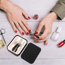 Nail Trimmer - Slanted Nail Care Tool with File and Spoon | Anti-Splash Wide Jaw Professional Manicure Tool for Women Men Home Salon Travel Pedicure Grooming