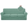 U-NICE HOME 4 Pieces Stretch Couch Cover Sofa Cover Washable