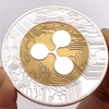 Ripple Coin XRP Cryptocurrency Coin, Collector's Coin with Clear Protective