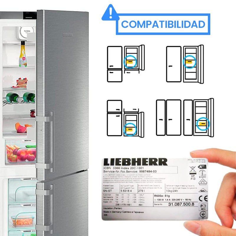 Anakel Home Liebherr Fridge Hinge Replacement 9590178 for Fridge Hinges