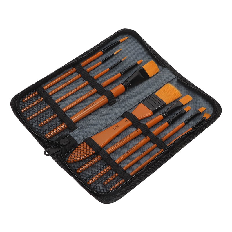 Oil Paint Brush Set Hand Tempered Ergonomic Handle Paint Brush