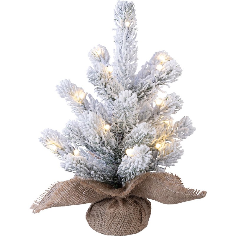 infactory Mini Christmas Tree with USB: Set of 4 Decorative