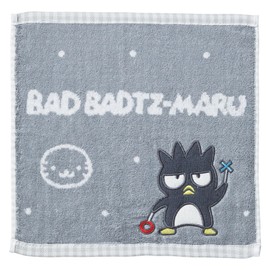 Marushin 3005067000 Carry Towel, Hand Towel, Sanrio Bad Batsumaru, Cute Batsumaru, Handkerchief, Compact, Character, Antibacterial, Odor Resistant