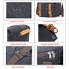 YUHAN Camera Bag, Vintage Canvas Camera Shoulder Bag Waterproof Leather