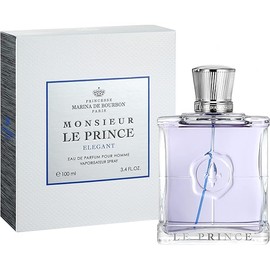 Princesse Marina de Bourbon Monsieur Le Prince Elegant Eau de Parfum for Men - Opens with Mint and Bergamot Blended with VIolet Leaf and Geranium - Exudes Hypnotic Charm - 3.4 oz