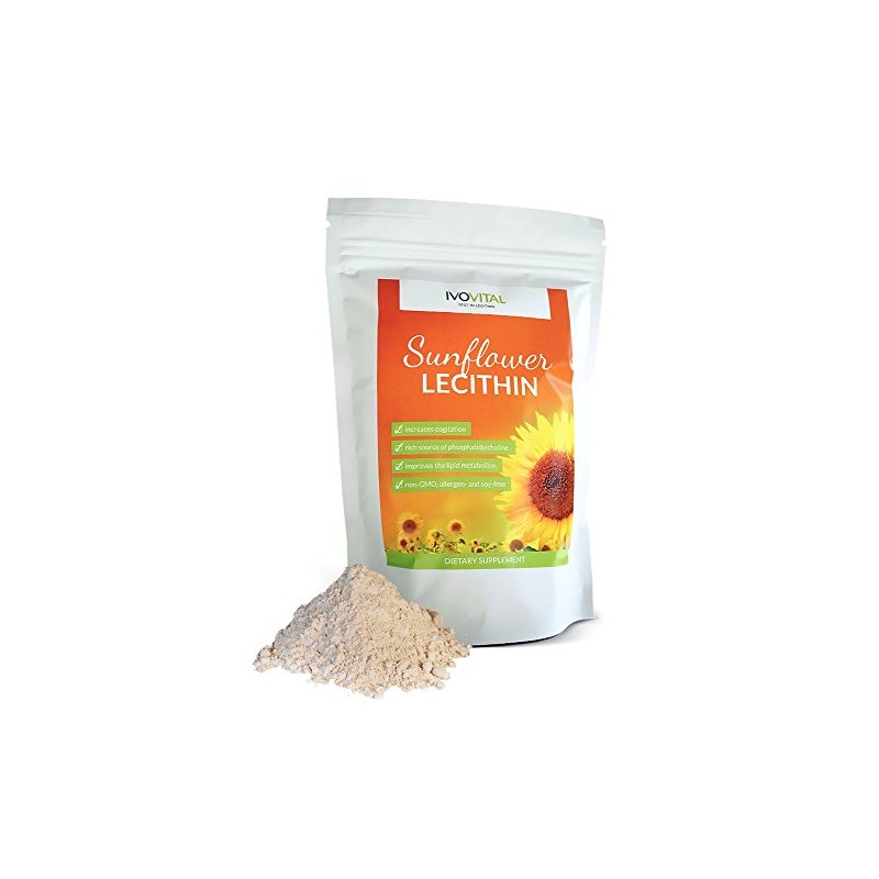 Sunflower Lecithin Powder, IVOVITAL®, Non-GMO and Soy Free (1200 g)