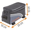Prophete Fahrradtasche, Rahmentasche, Volumen: 1,5 Liter, wasserabweisend, Farbe schwarz
