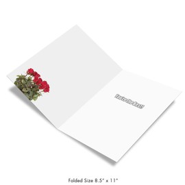 NobleWorks Jumbo Humorous Thank You Greeting Card (Cat) 8.5 x 11 Inch with Envelope (1 Pack) Oversize Jumbo From the Cat J9116