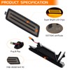 FetonAuto Smoked Lens Amber Full LED Front Side Marker Light