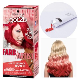 Schwarzkopf got2b Color Cream with Hair Conditioner and Gloves, Lollipop Red, 1 Piece (x 1)