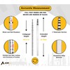 AdirPro 16-Foot Aluminum Grade Rod – 8ths, Dual Sided 5-Section