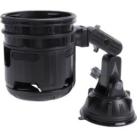Portavasos para Automóvil, Portavasos Plegable para Vehículo con ángulo Ajustable y Doble Taza con Ventosa Fuerte, para Tablero, Parabrisas, Todos los Vehículos