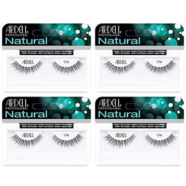 Ardell Pestañas Natural 174, paquete de 4                                                                                                             